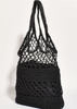 ADORNE NANCY OPEN WEAVE TOTE BAG