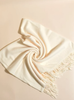 ADORNE ASPEN FRINGE SCARF CREAM