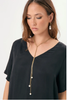 ADORNE KNOTTED Y DROP PEARL NECKLACE