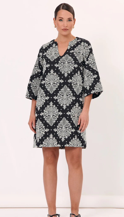 ADORNE ARCHER EMBROIDERED DRESS