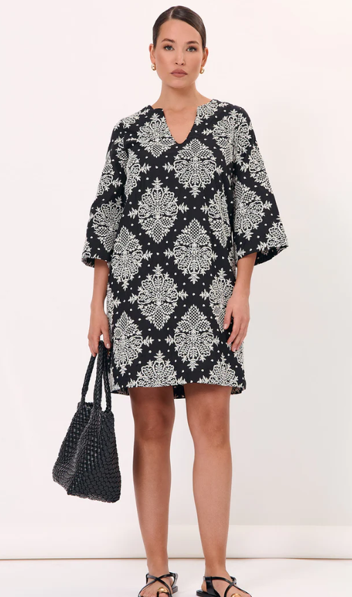 ADORNE ARCHER EMBROIDERED DRESS