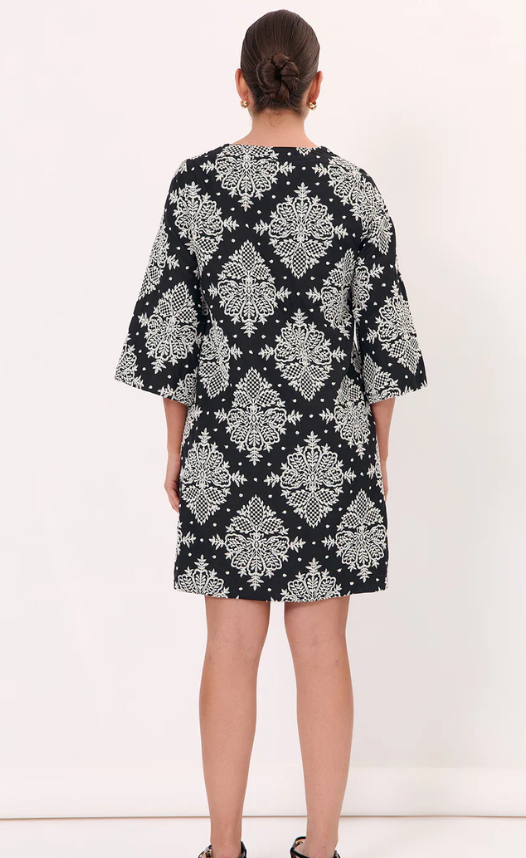 ADORNE ARCHER EMBROIDERED DRESS