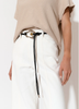 ADORNE TIE FRONT THIN BELT