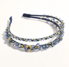ADORNE PRETTY BEADED DOUBLE ROW HEADBAND