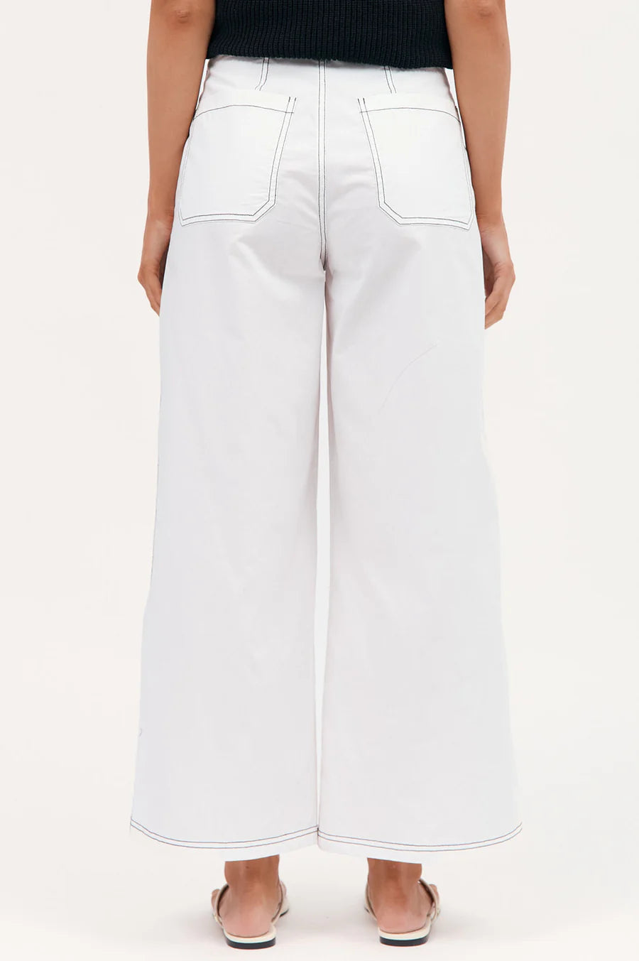 ADORNE AINSLEY POPLIN PATCH POCKET PANT