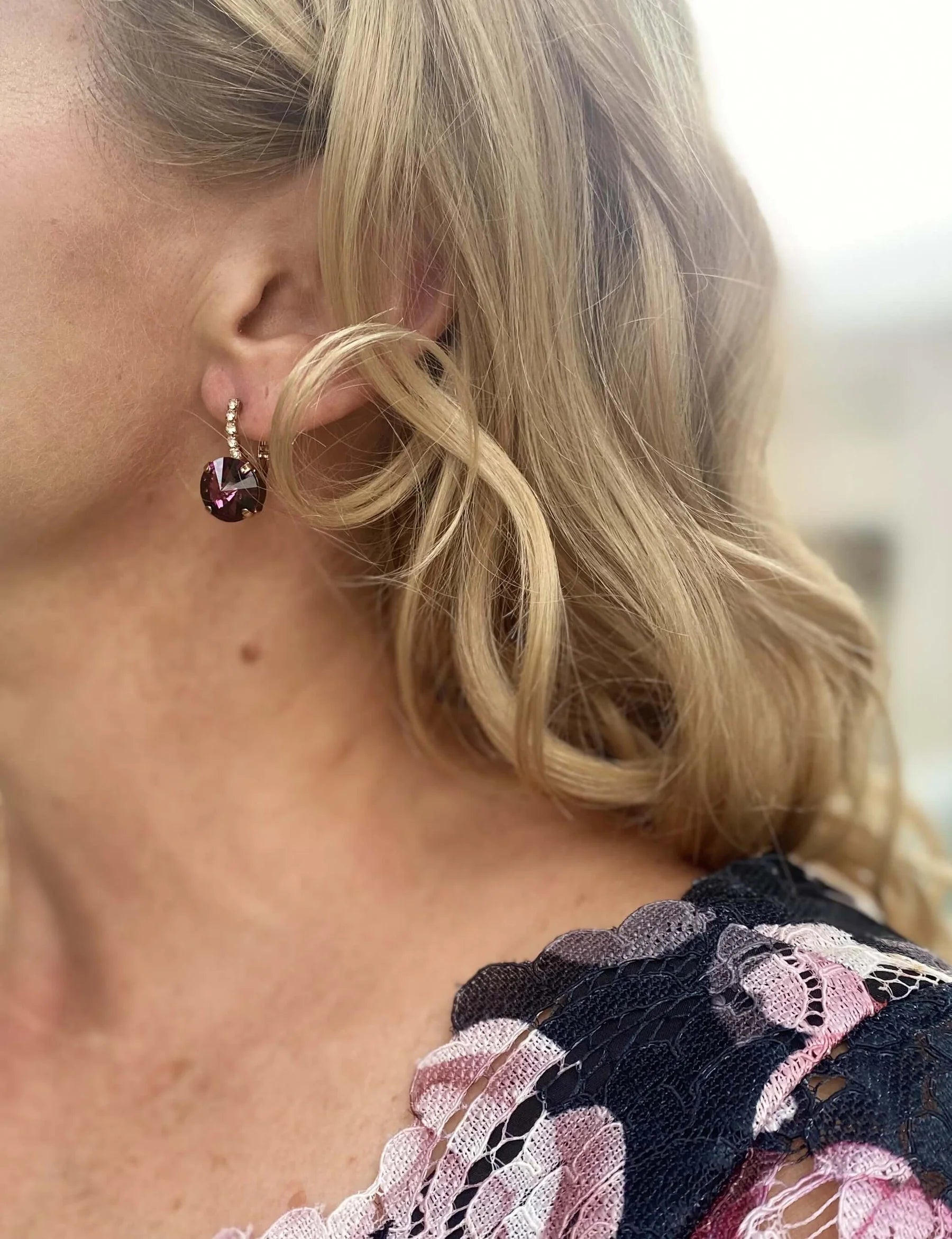FRENCH ATTIC AMELIE EARRINGS AMETHYST