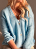 BOHEMIANA TORREZ CARDIGAN LIGHT BLUE