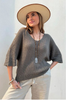 BOHEMIANA DEIA COTTON JUMPER TAUPE