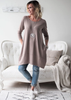 BOHEMIANA BAMBOO FREEDOM TUNIC TAUPE