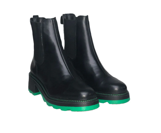 CARRANO BLACK/GREEN SOLE  BOOT