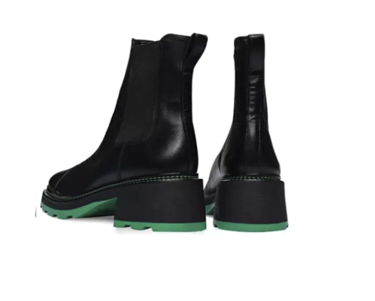 CARRANO BLACK/GREEN SOLE  BOOT