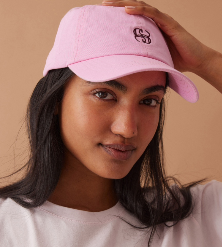CERES LIFE MONOGRAM CAP HIBISCUS PINK