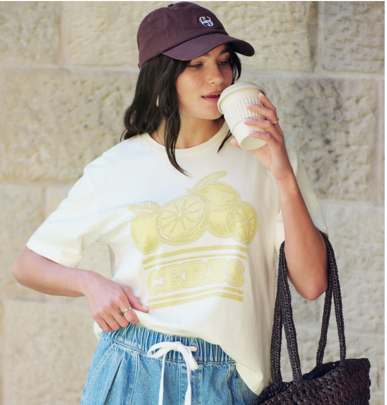 CERES LIFE SLOUCHY TEE SUMMER STONE CERES CITRUS