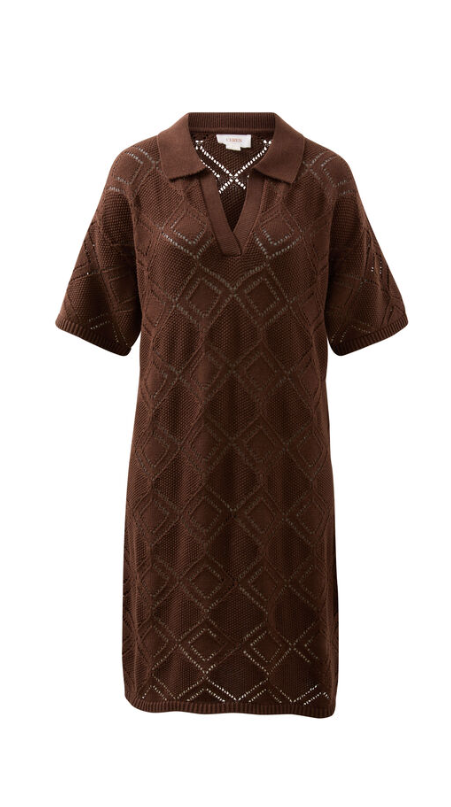 Ceres Life daisy knit dress chocolate