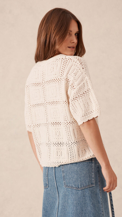 CERES LIFE BOXY TEE ECRU