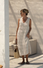 CERES LIFE SQUARE KNIT MIDI ECRU