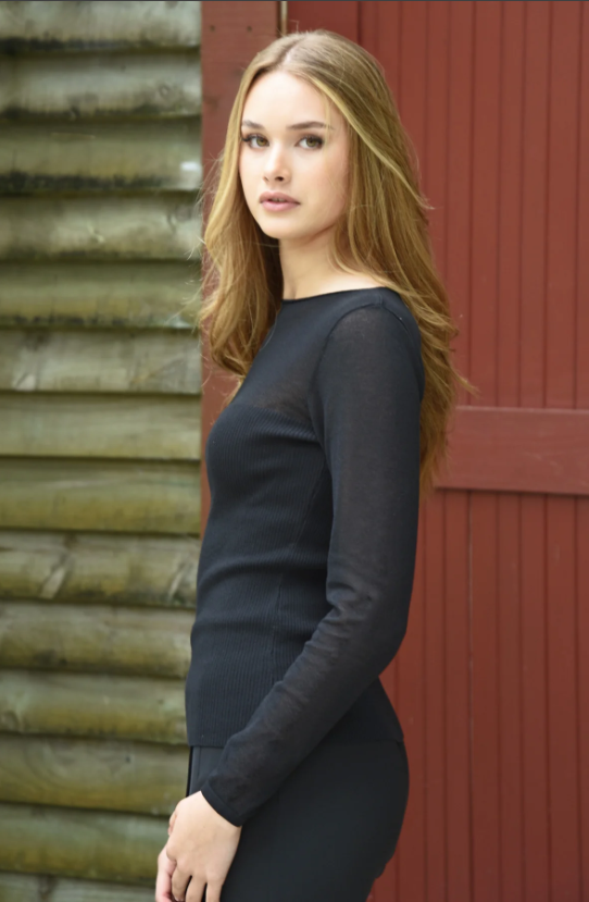 COOP A LITTLE KNIT TOP BLACK