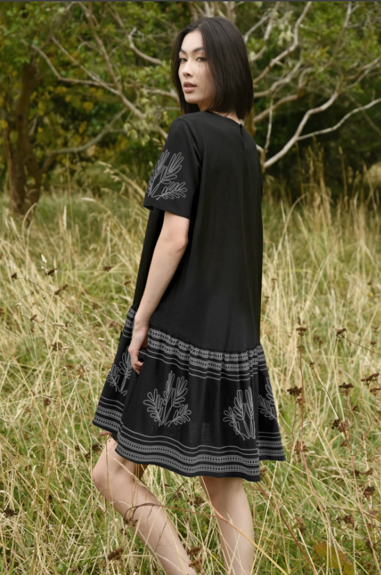 CURATE JOINED AT THE HIP BLACK DRESS