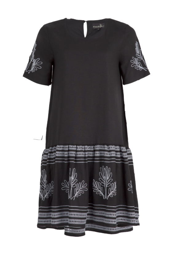 CURATE JOINED AT THE HIP BLACK DRESS