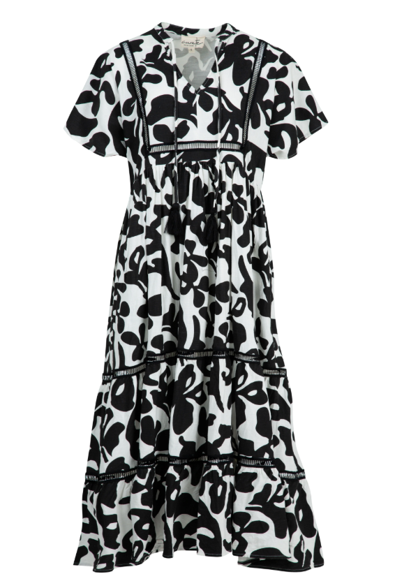 CURATE TOO THE MAX DRESS BLACK/WHITE