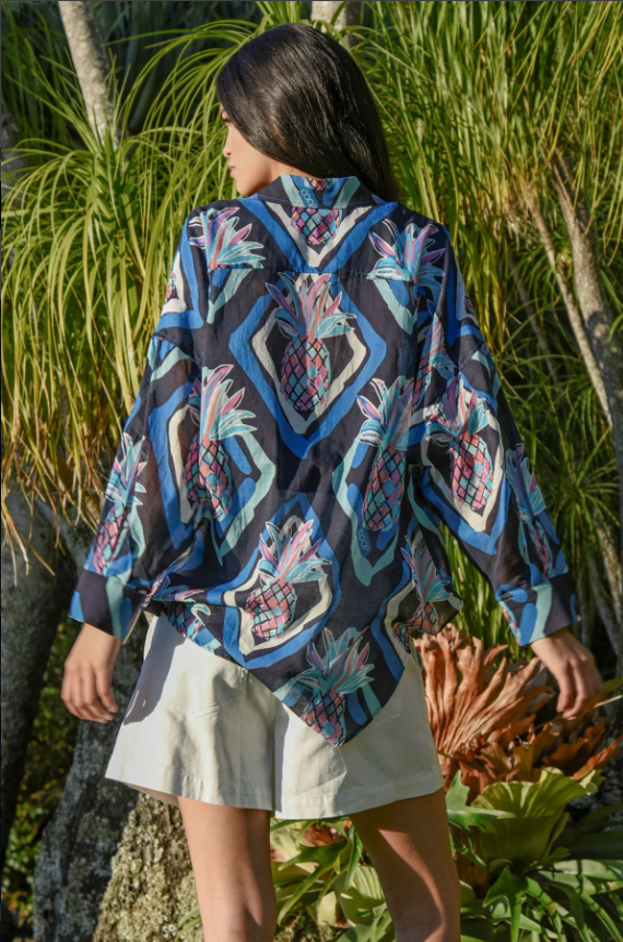 COOP TAKE IT EASY SHIRT BLUE ALOHA