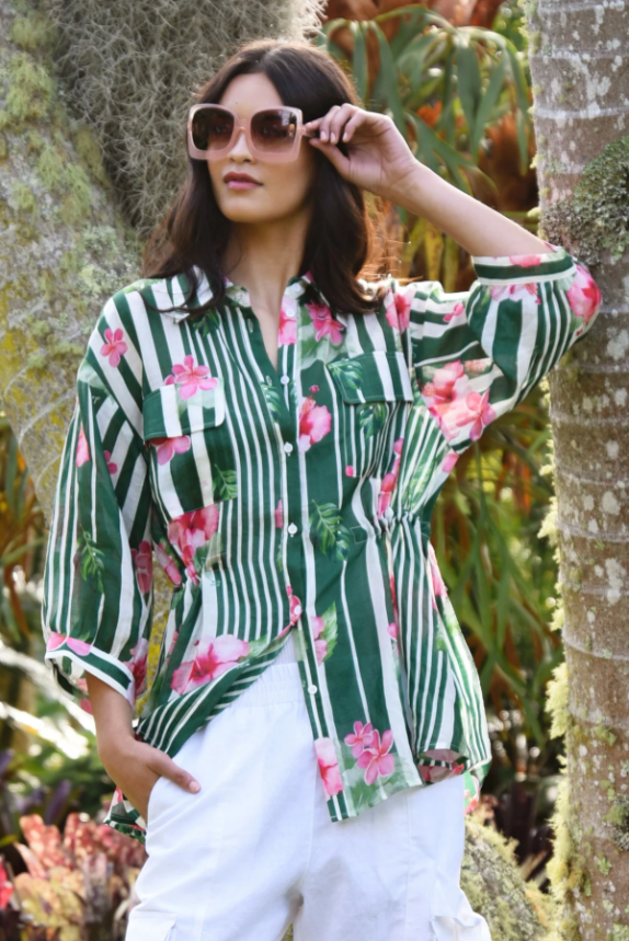 COOP CINCH ON GREEN SHIRT