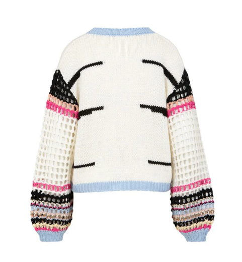 COSTER STRIPE KNIT CROCHET SLEEVES MIX