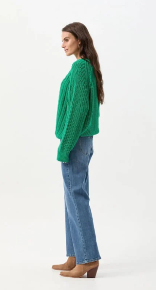 C+P+S CHUNKY CABLE JUMPER JOLLY GREEN