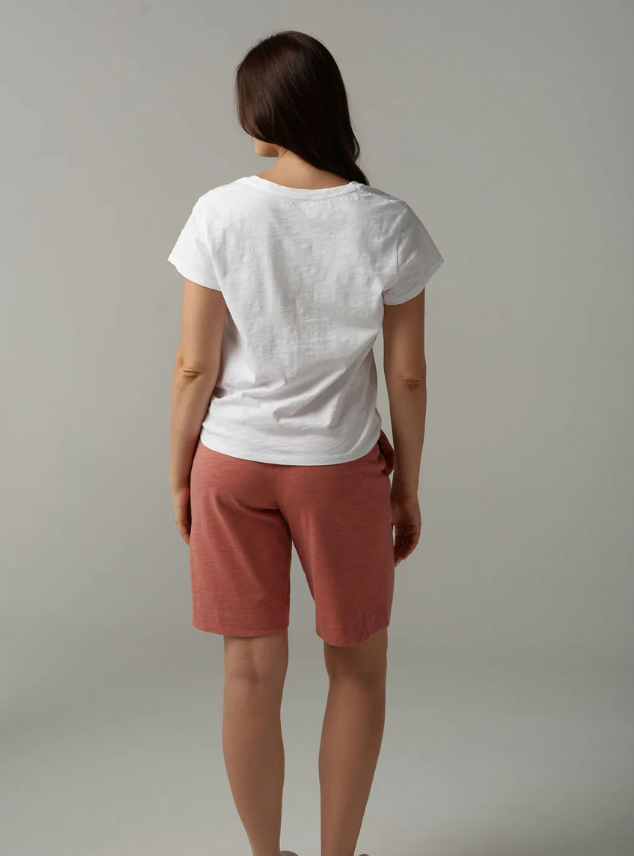 CLOTH +PAPER+SCISSORS CROSS V NECK TEE