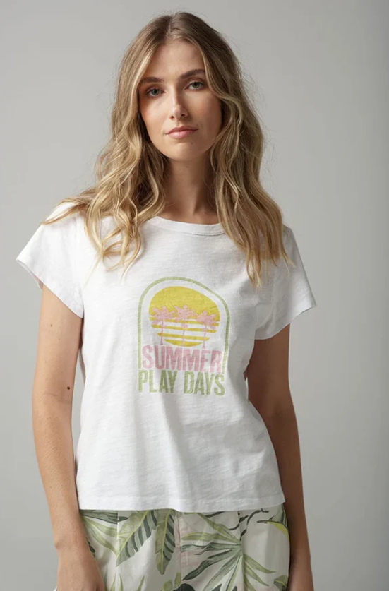 CLOTH+PAPER+SCISSORS SUMMER PLAY PRINTED TEE