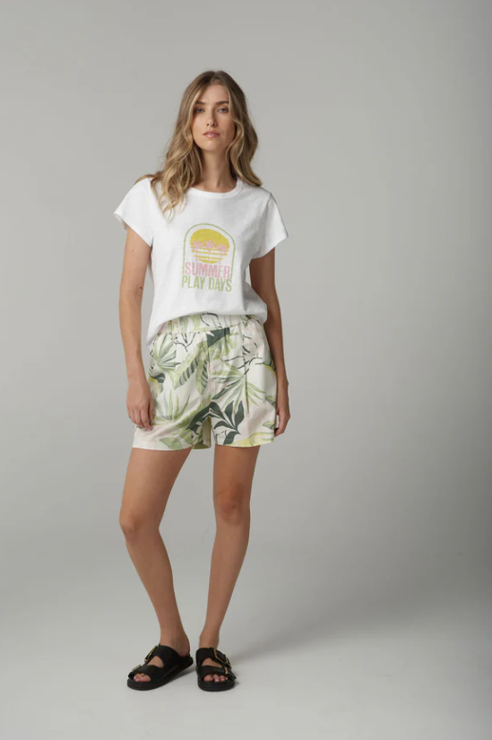CLOTH+PAPER+SCISSORS SUMMER PLAY PRINTED TEE