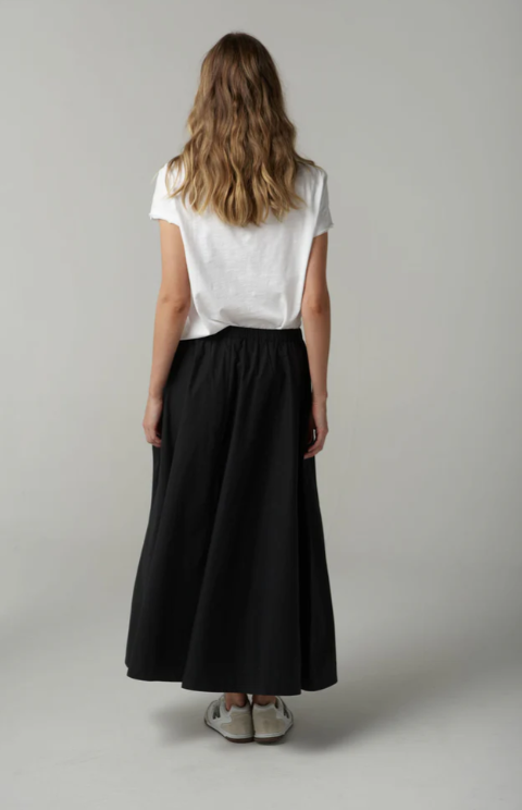 CLOTH+PAPER+SCISSORS FRONT SPLIT TEE WHITE