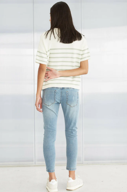 DRICOPER ACTIVE PEARL EMBELLISHED JEANS SUNBLEACHED