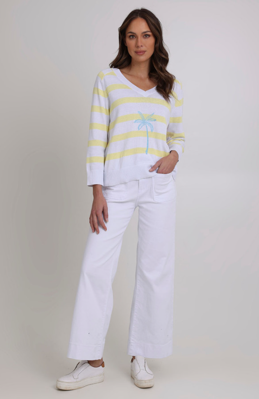 FOIL COCONUTS ABOUT YOU SWEATER SHERBET STRIPE