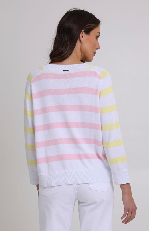 FOIL COCONUTS ABOUT YOU SWEATER SHERBET STRIPE