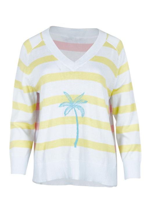 FOIL COCONUTS ABOUT YOU SWEATER SHERBET STRIPE