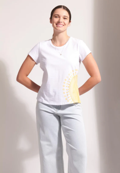 FOIL ON FORM TEE SUNSHINE