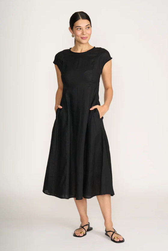 FOIL FESTIVAL EVENT DRESS BLACK