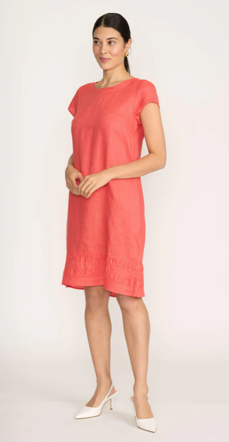 FOIL CROWD PLEASER DRESS MELON