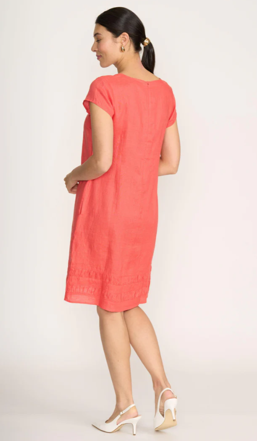 FOIL CROWD PLEASER DRESS MELON