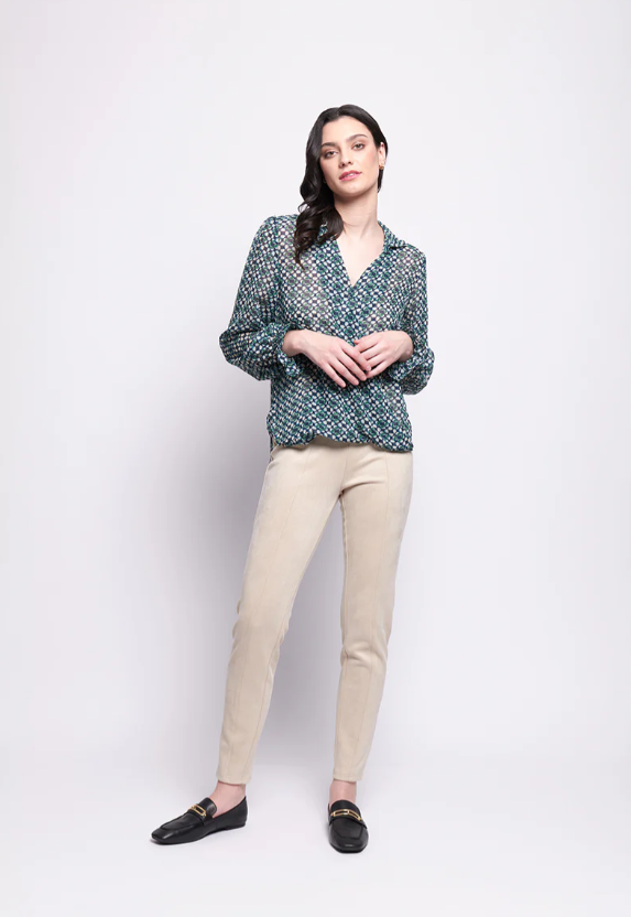 FOIL GALA TWIST BLOUSE MOD GEO