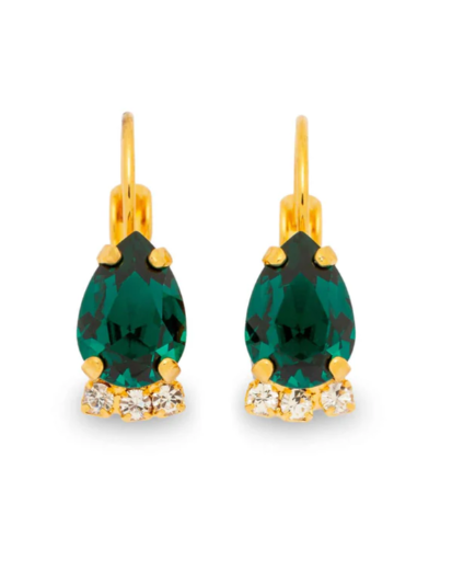 FRENCH ATTIC CLEMENTINE EARRINGS EMERALD