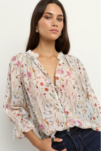 BY ROSA ENCOUNTER FLORAL SHIRT