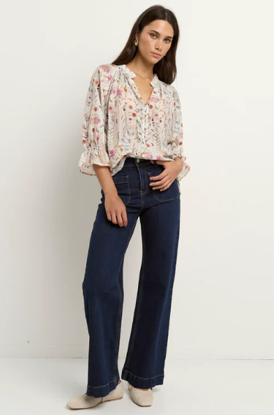 BY ROSA ENCOUNTER FLORAL SHIRT
