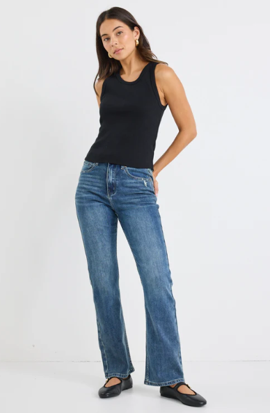 STORIES BE TOLD FARRAH INDIGO HIGH RISE SOFT FLARE JEAN