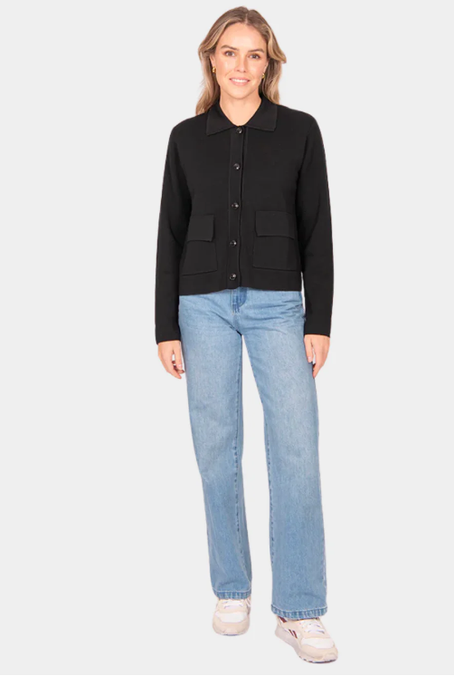 FIELDS MILANO SHORT JACKET BLACK