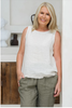 LA SOFIA CAPRI LINEN TANK