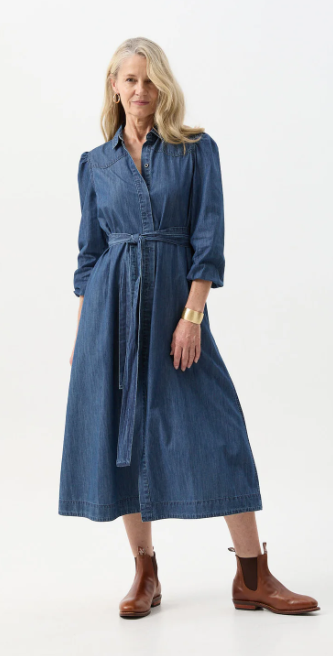 GOONDIWINDI DENIM DRESS CHAMBRAY