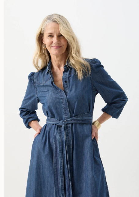 GOONDIWINDI DENIM DRESS CHAMBRAY