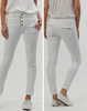 ITALIAN STAR ZIP/BUTTON JEAN WHITE